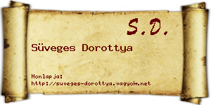 Süveges Dorottya névjegykártya